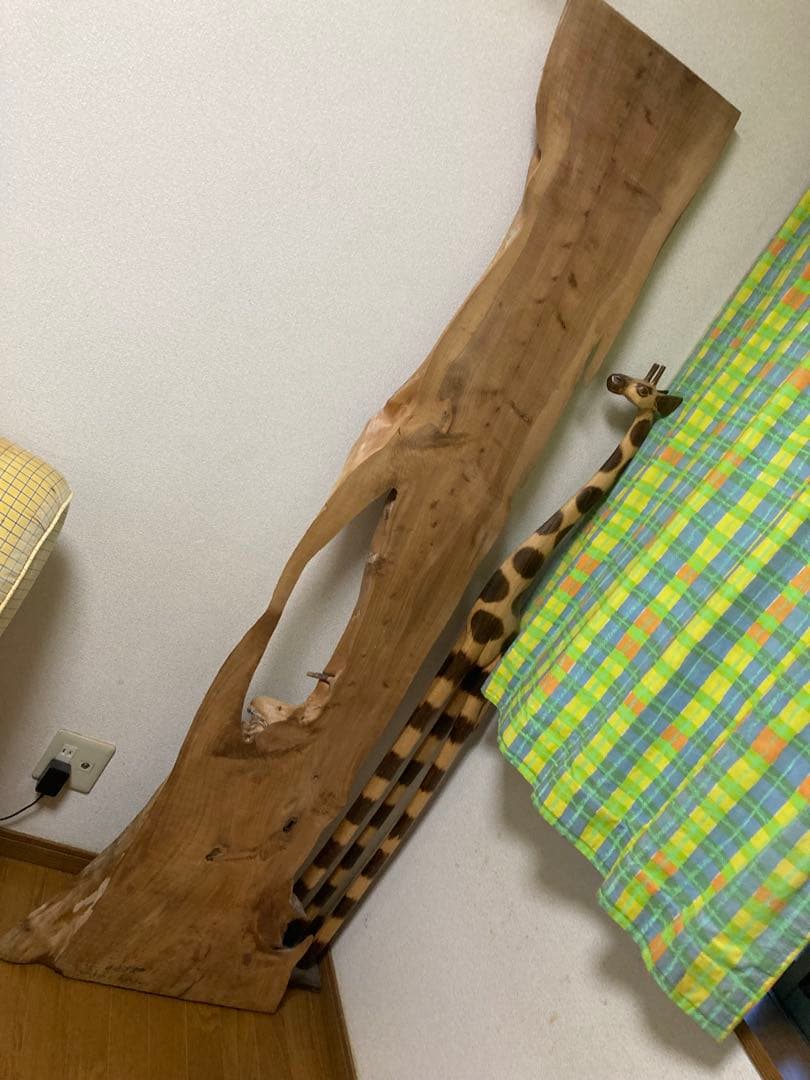 ケヤキの一枚板　ケヤキの天然無垢一枚板　自然乾燥材　DIY用