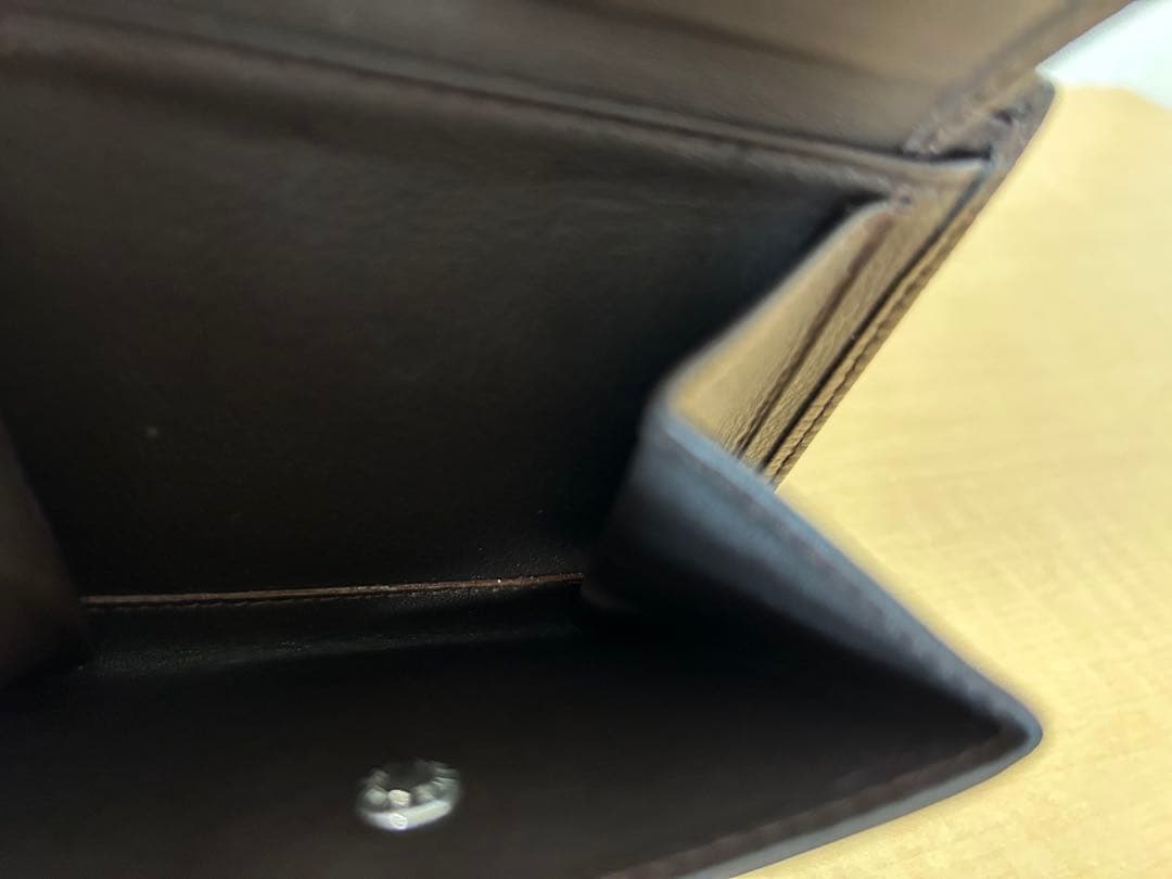 【そうりゅうぱぱ】＊未使用品＊LOEWE 二つ折り財布 ダークブラウン