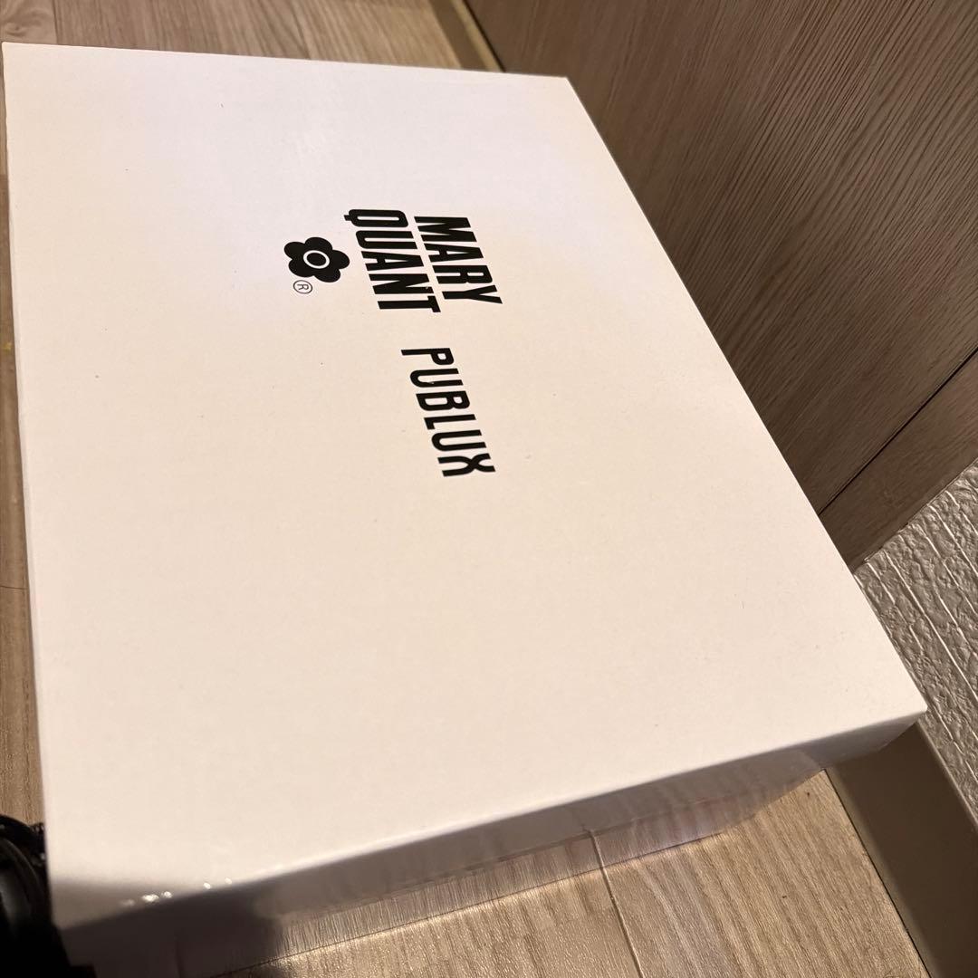 MARY QUANT× PUBLUX ブラック クロスコードスニーカー