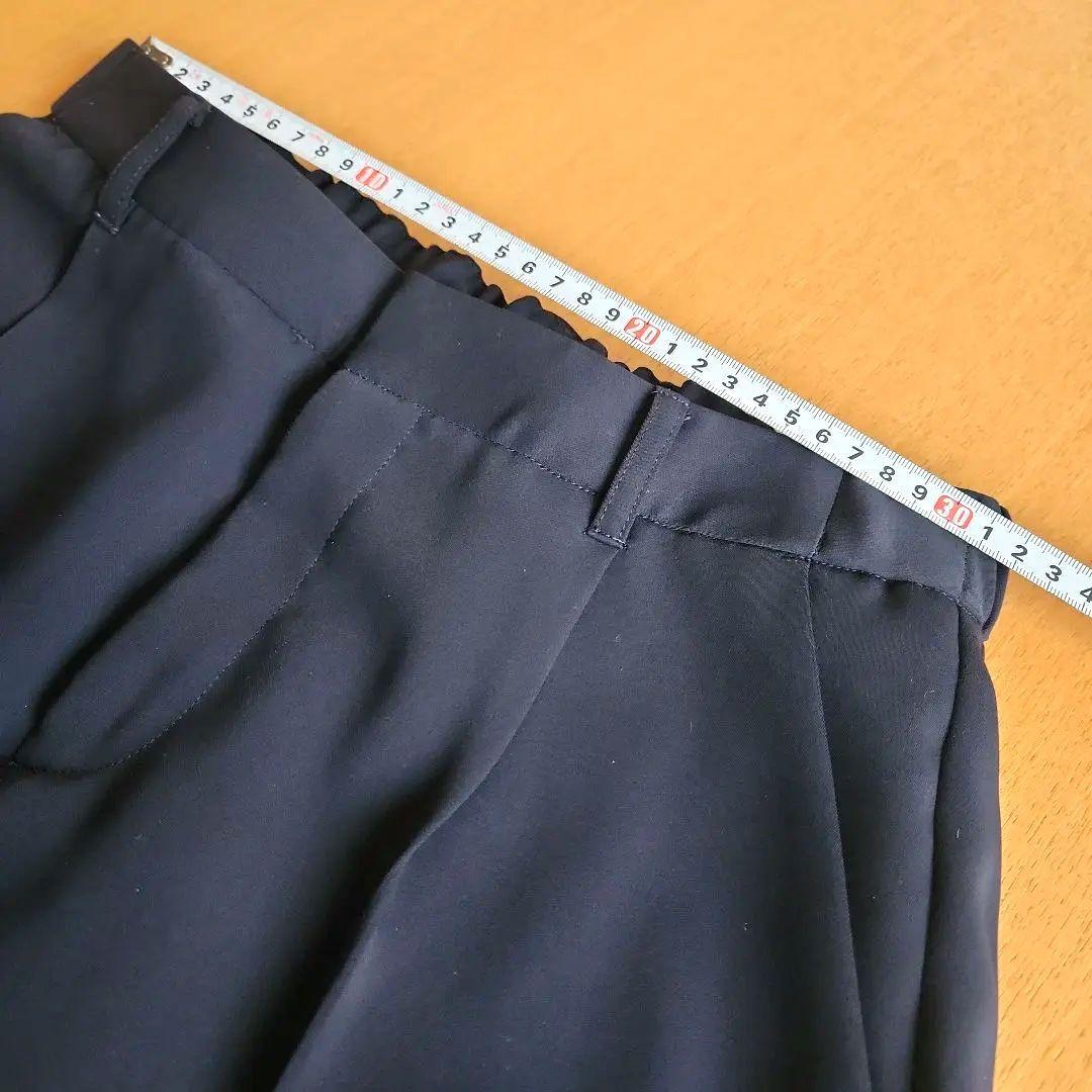 INDIVI インディヴィパンツスーツ ネイビー ノーカラー 38サイズ