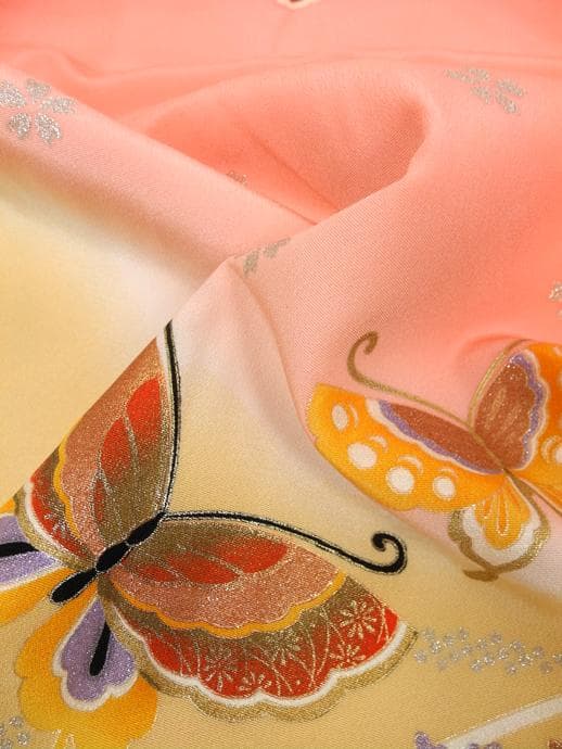 AKKIさん専用　七五三７歳 女の子 振袖 ピンク系4495・4494【中古】