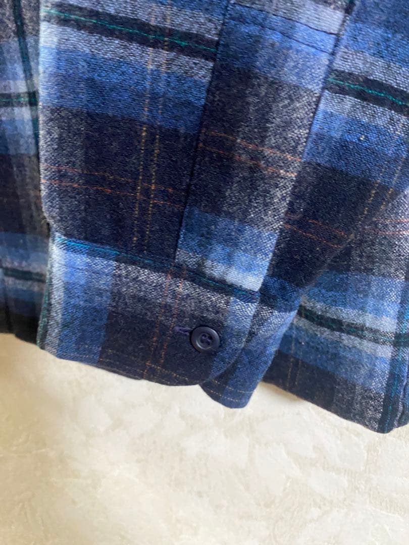 高配色70s Pendleton ペンドルトン ボードシャツ ブルー