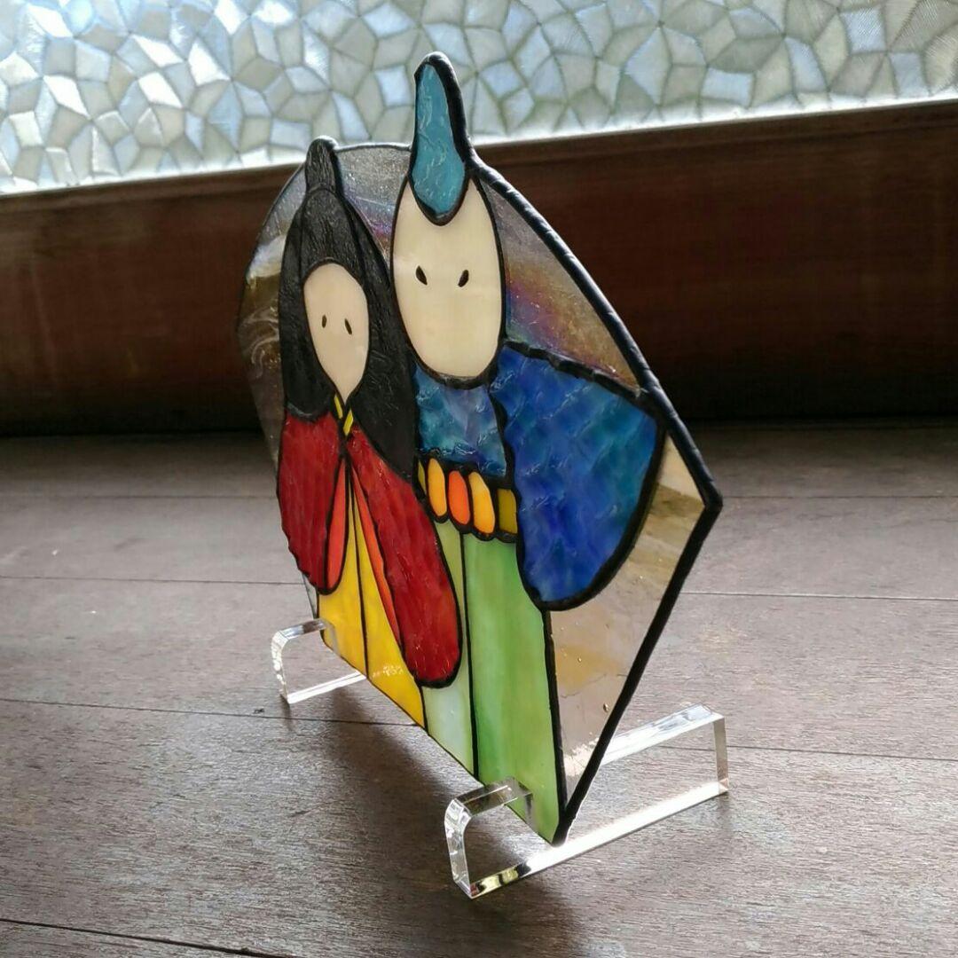 ステンドグラス　お雛様