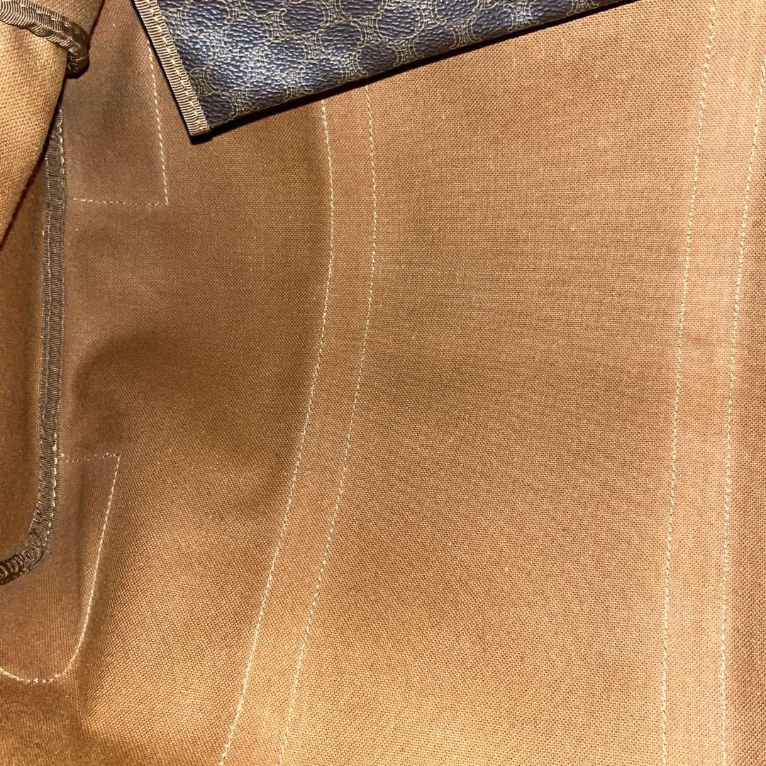 当時物　オールド　CELINE マカダム柄　ボストンバッグ　トリオンフ　南京錠