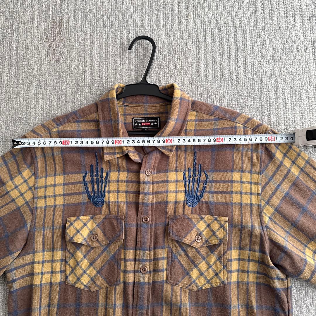 ヒステリックグラマー シュプリーム Supreme チェック　ネルシャツ　M