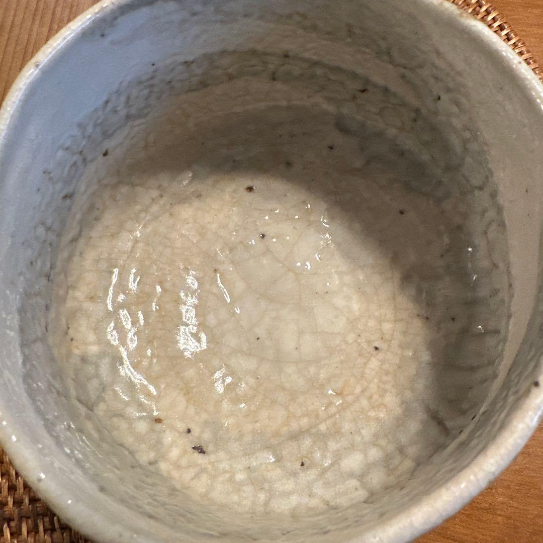 陶祖　源十郎　抹茶椀　志野焼　大きめ　現状品