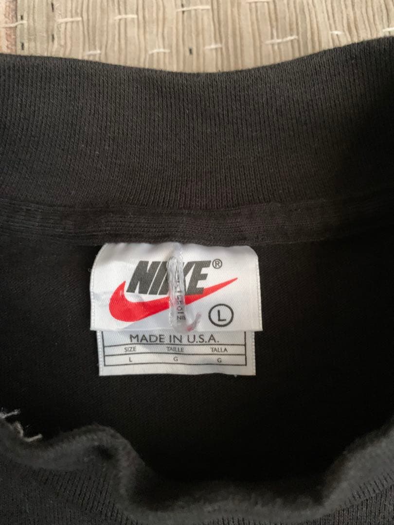 90s Lサイズ nike モックネック vtg カットソー レイダース ナイキ