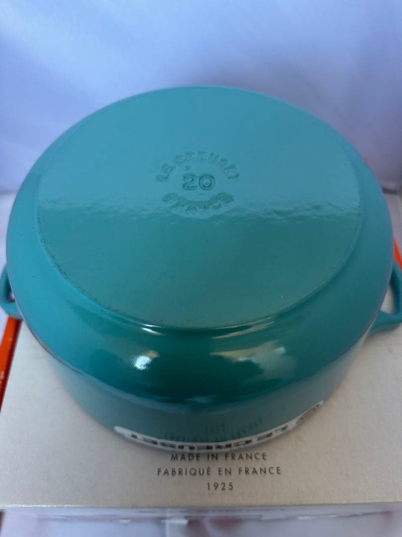 LE CREUSET ル・クルーゼ　ココットロンド　ターコイズ 20センチ