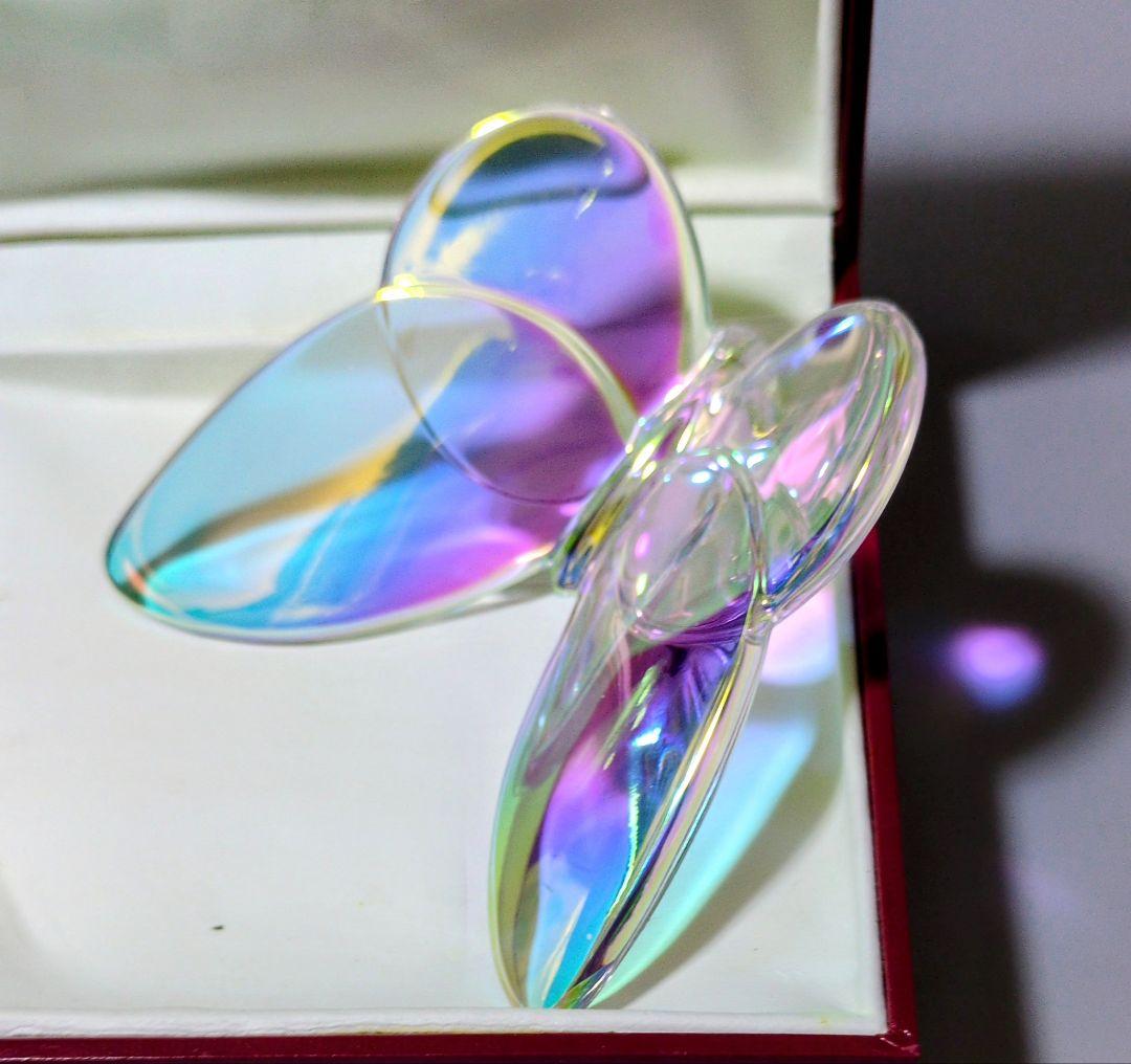バカラ　Baccarat　ラッキーバタフライ　オブジェ　フィギュリン　クリスタル