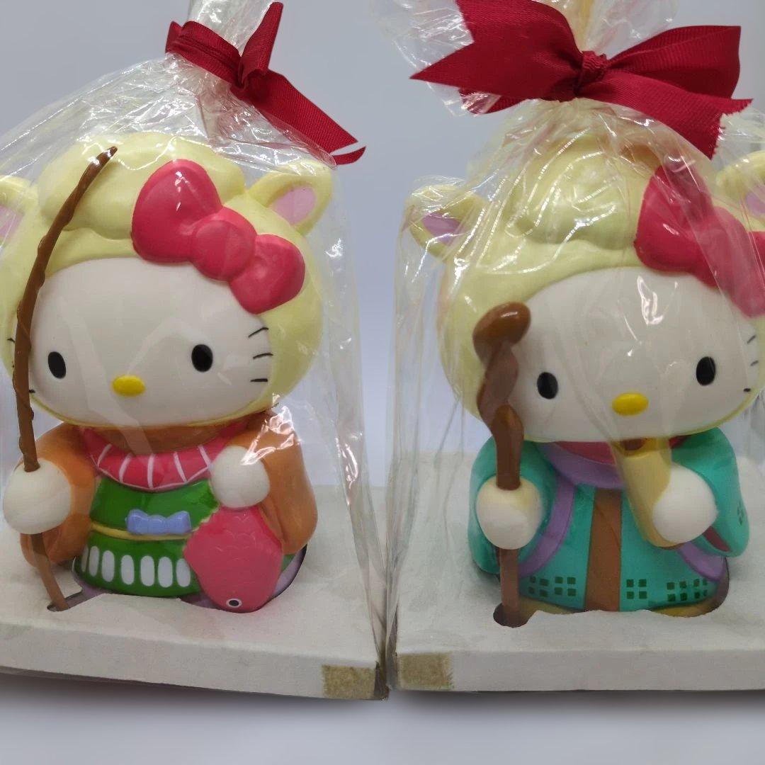 64/ ハローキティ 七福ひつじきてぃ貯金箱 7体セット