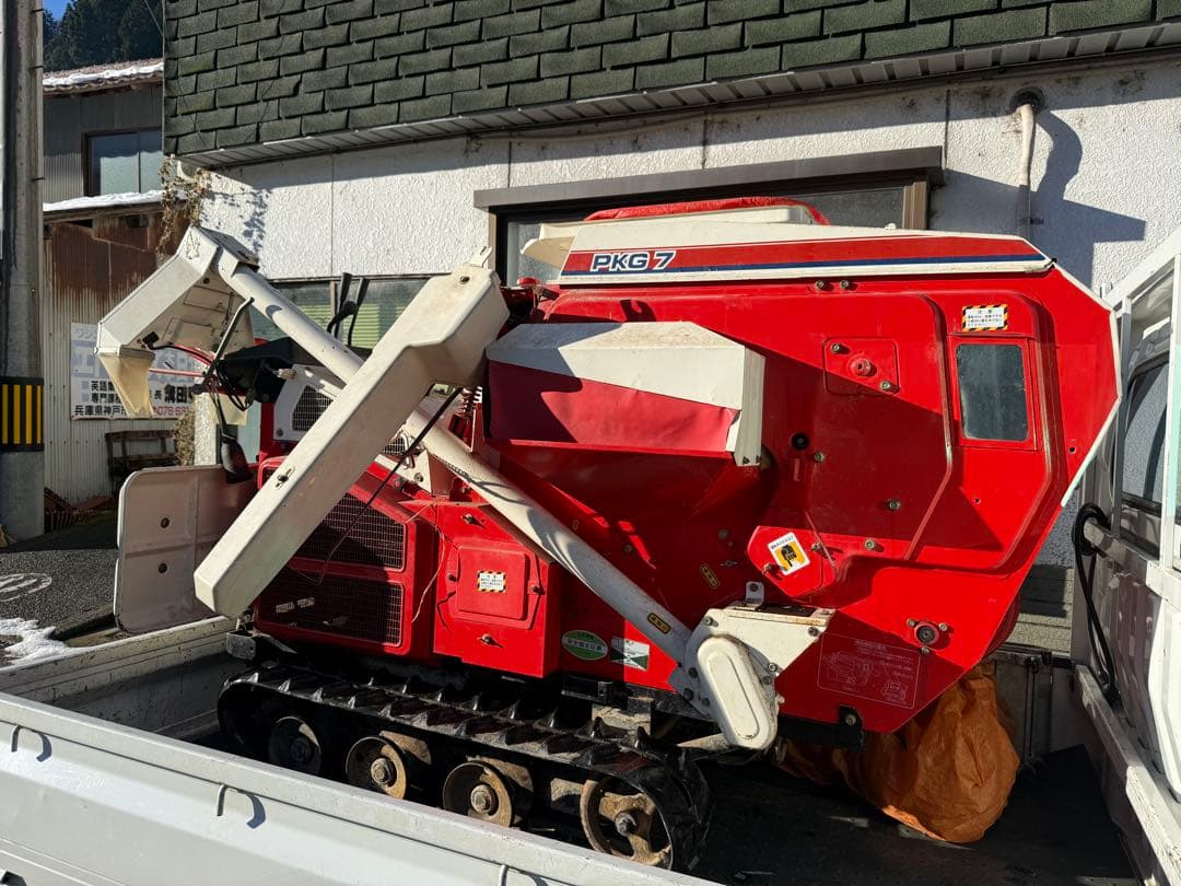 ★実働★ヤンマー★PKG7脱穀機★ハーベスタ★100キロ未満陸送費込★