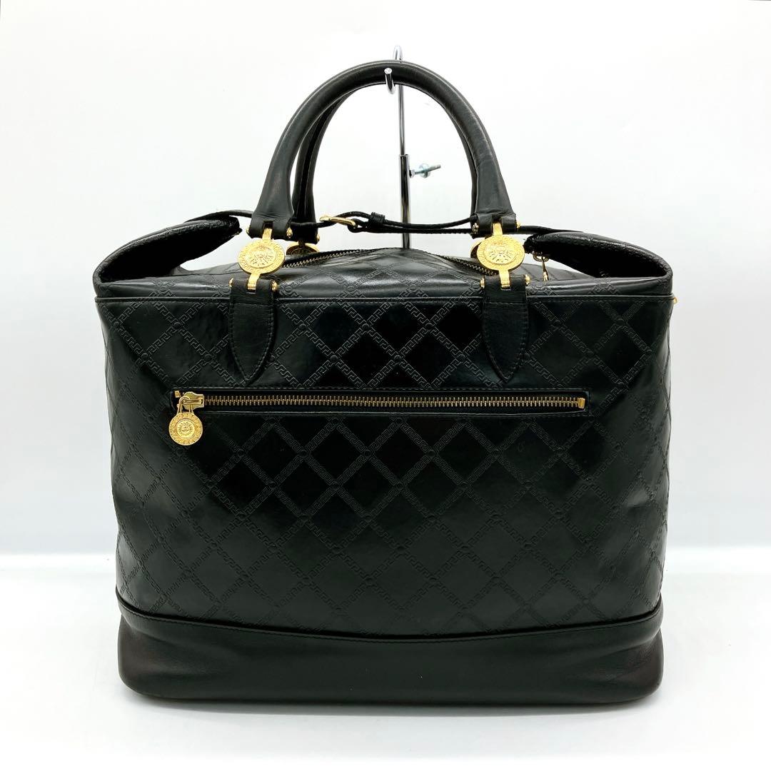 【GIANNI VERSACE】2wayバッグ　ボストンバッグ　サンバースト