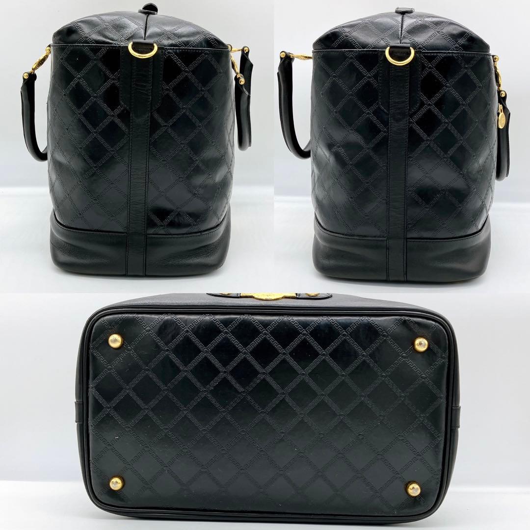 【GIANNI VERSACE】2wayバッグ　ボストンバッグ　サンバースト