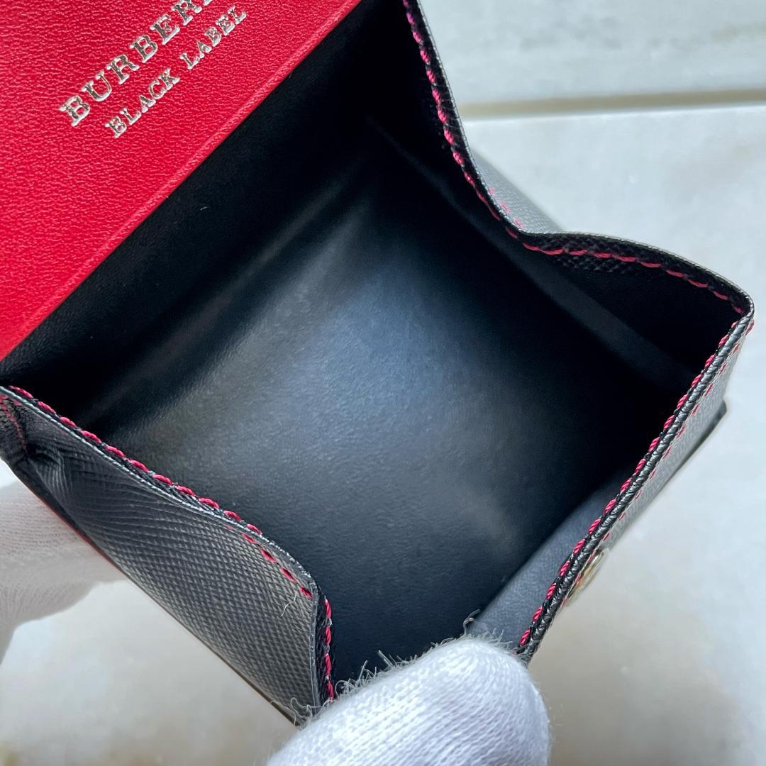 1316 BURBERRY バーバリーブラックレーベル レザーケース 黒