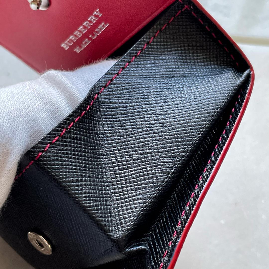 1316 BURBERRY バーバリーブラックレーベル レザーケース 黒