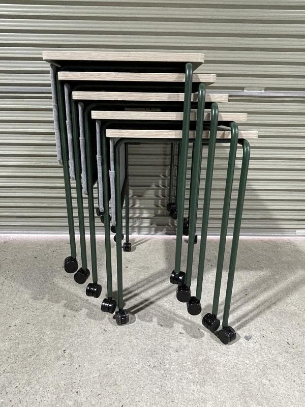 【美品】オカムラ　スプリント　MT40AB MHG9　5台　スタッキングテーブル