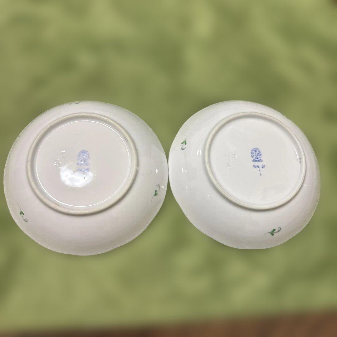 【連休お値下げ】ヘレンドアポニー グリーン ティーポット&プレート2枚セット