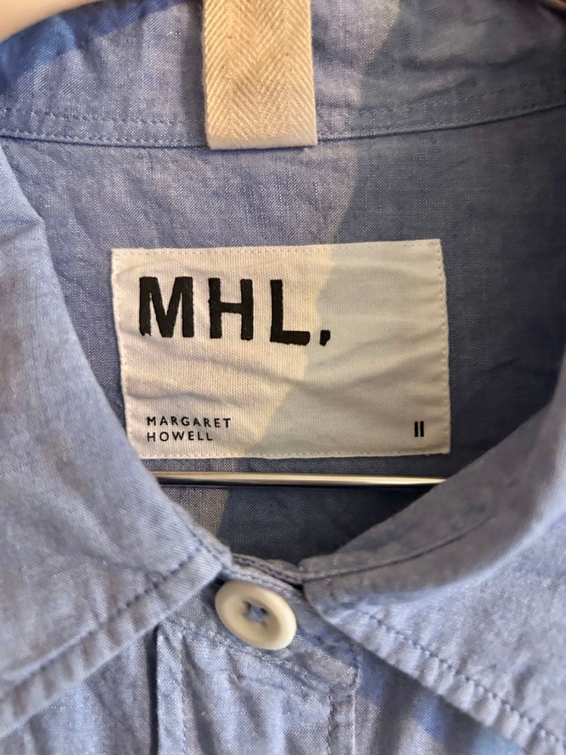 【極美品】MHL. 半袖24年LIGHTWEIGHT COTTON LINEN