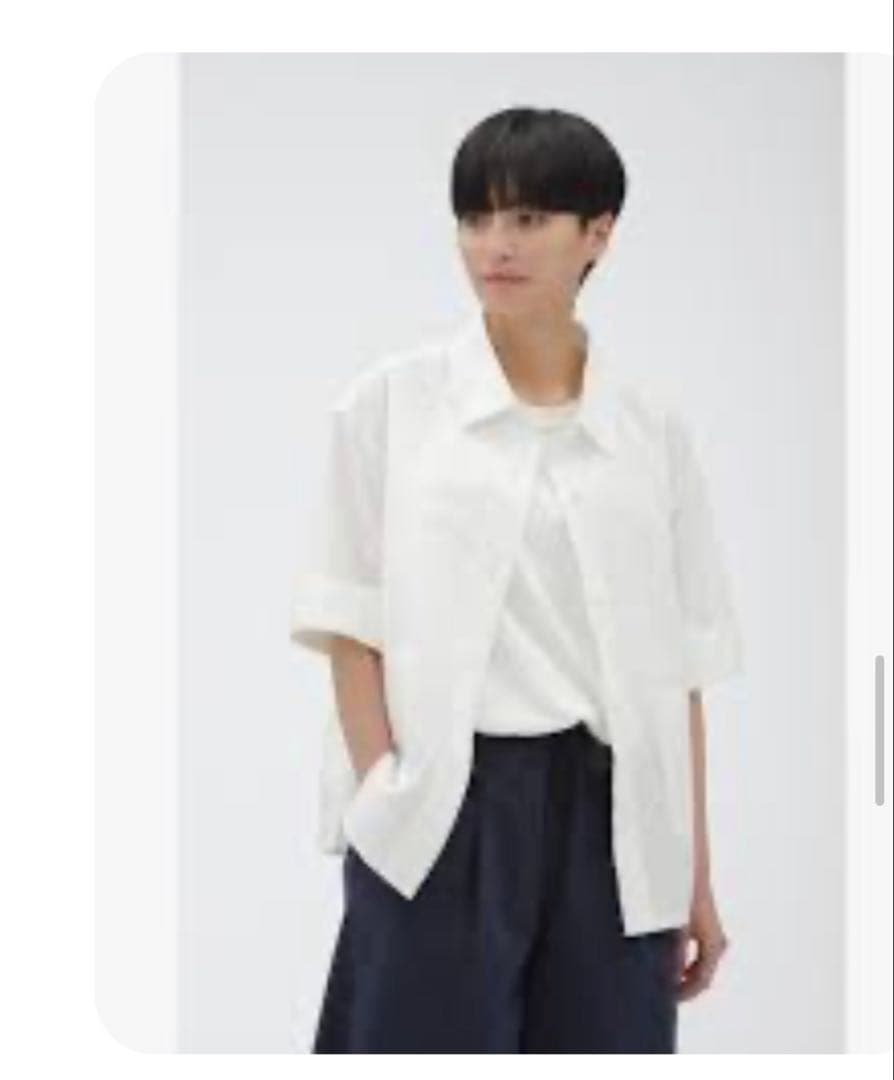 【極美品】MHL. 半袖24年LIGHTWEIGHT COTTON LINEN