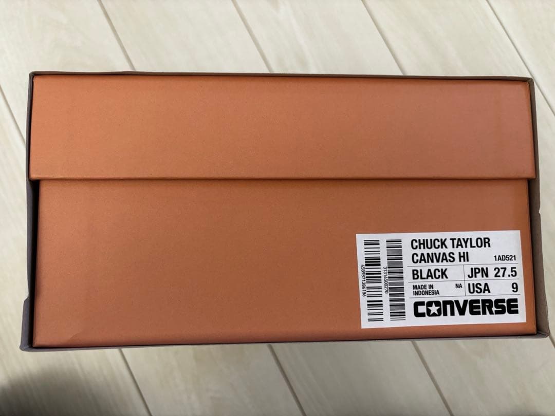 コンバースアディクト　CHUCK TAYLOR HI 黒　27.5