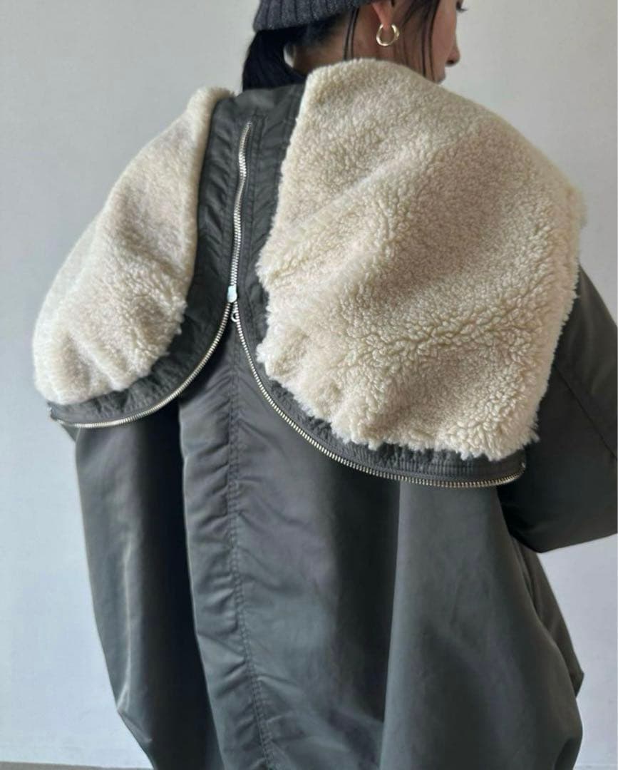 CLANE クラネ BALLOON HOODED N3B