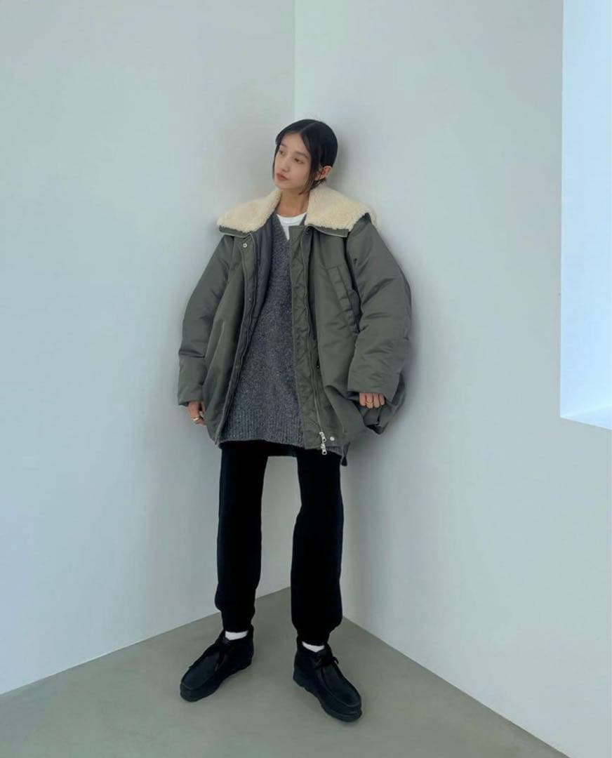 CLANE クラネ BALLOON HOODED N3B