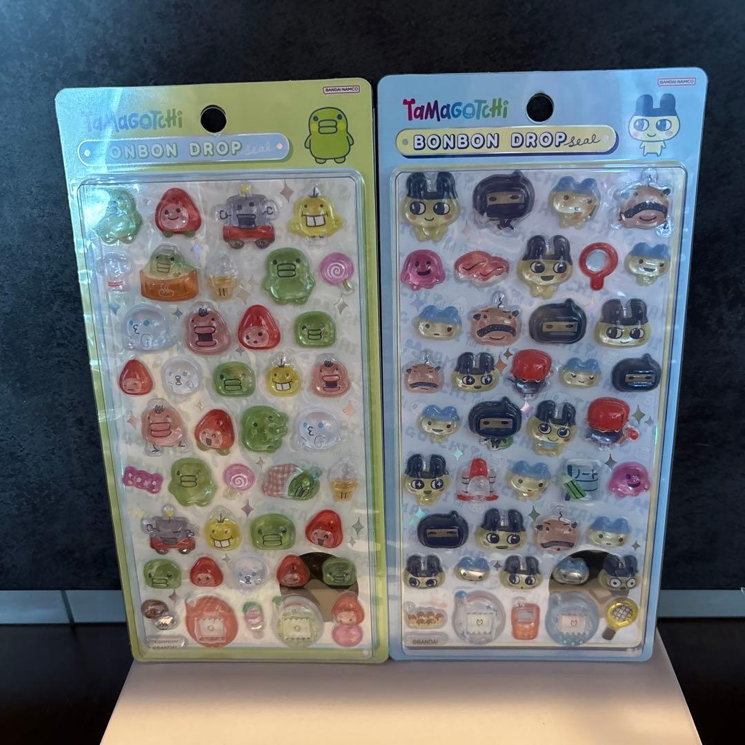 たまごっち ボンボンドロップシール プチドロステッカー　4size 6点セット