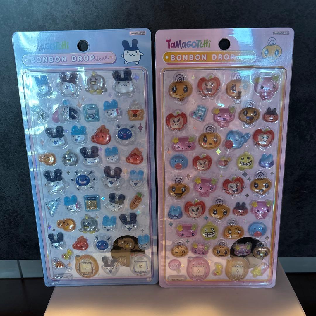 たまごっち ボンボンドロップシール プチドロステッカー　4size 6点セット