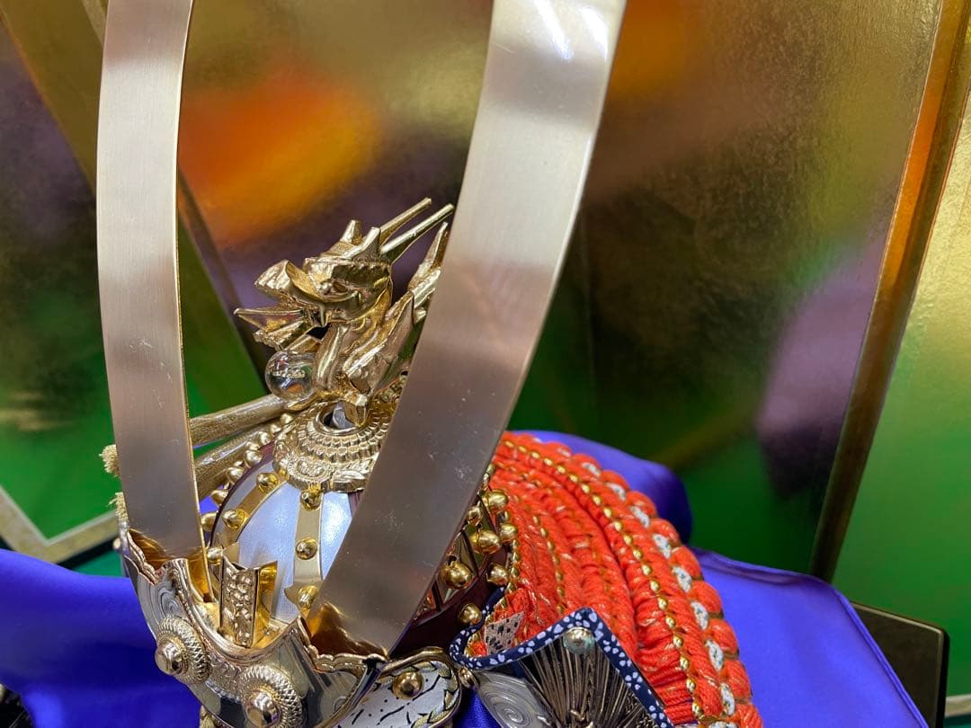 ［人形店在庫処分品］日ごま　兜　かぶと⭐️端午の節句　五月人形　海外土産