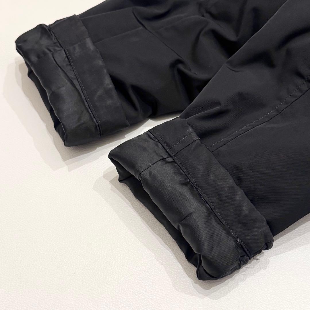 theory セオリー 牛革ベルト付きロングダウンコート Aライン ブラック