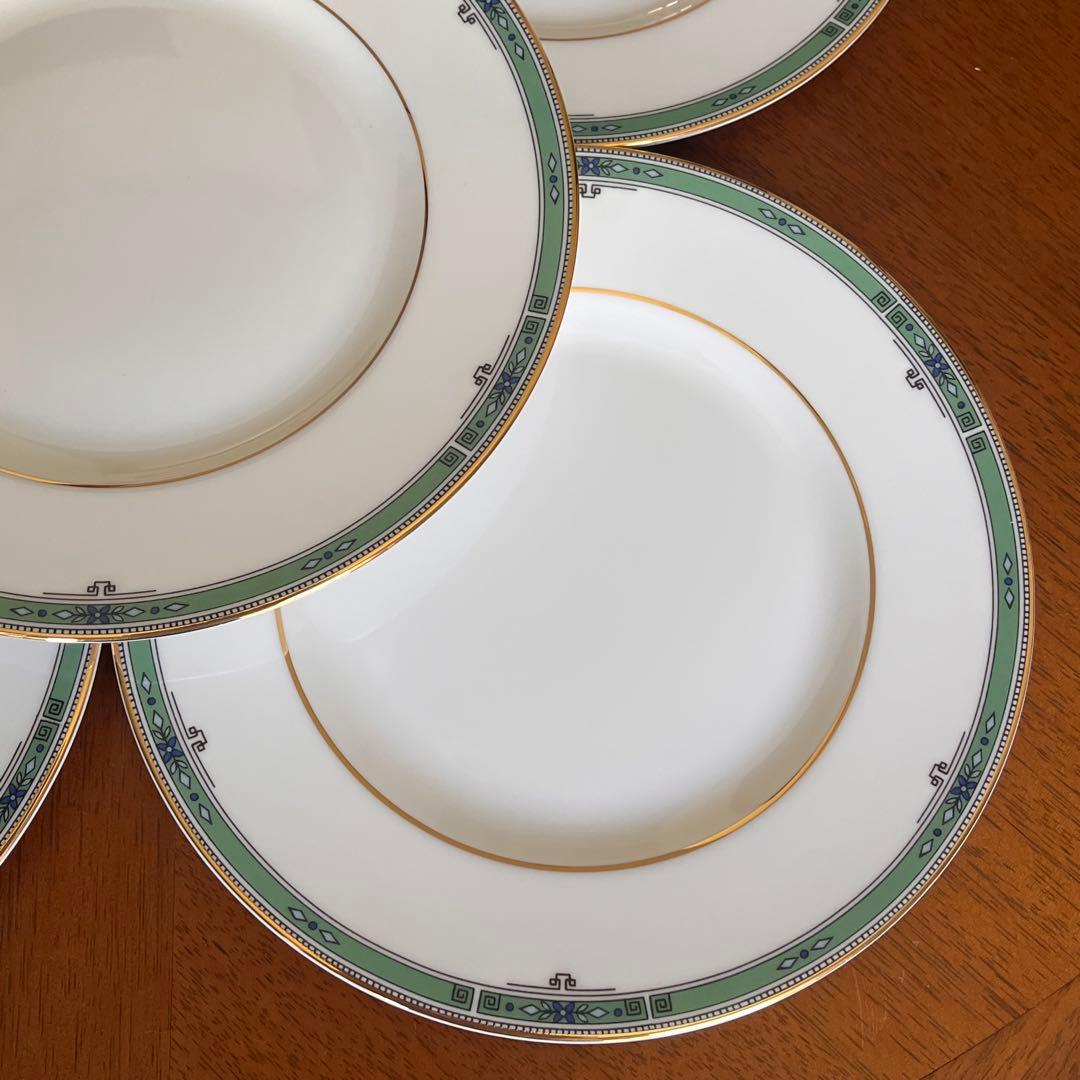 【黒壺美品】英国製　ウェッジウッド★JADE★ケーキ皿5枚
