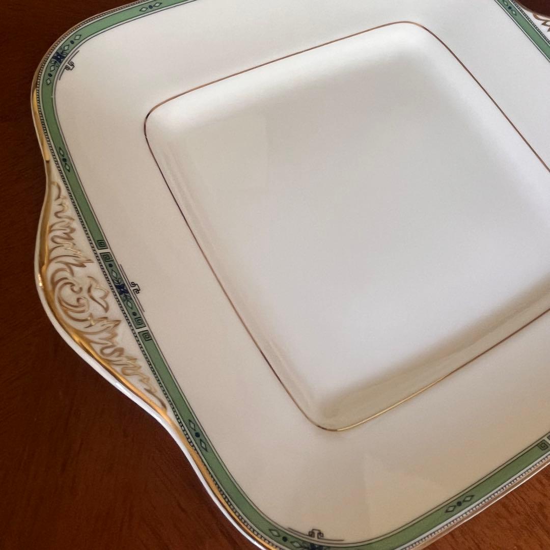 【黒壺美品】英国製　ウェッジウッド★JADE★ケーキ皿5枚