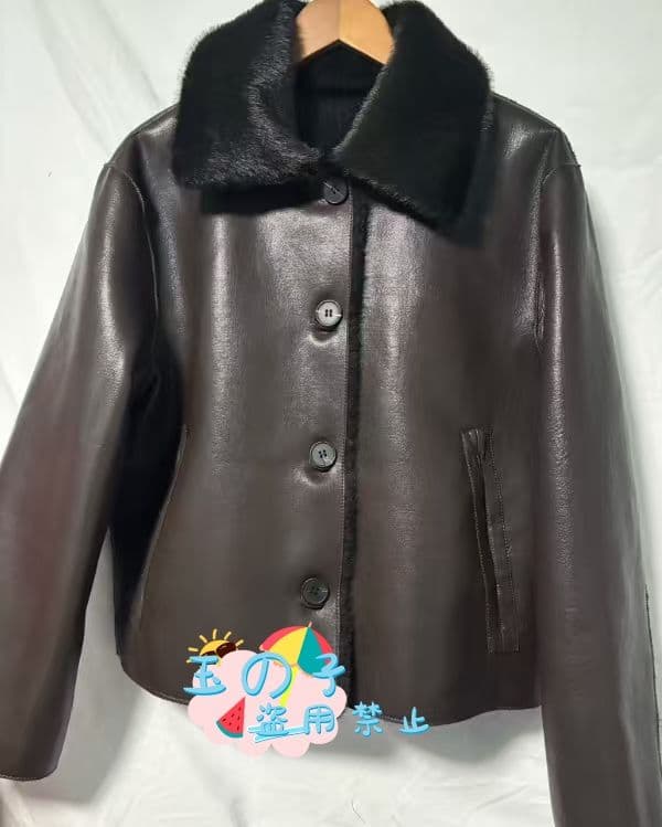 未使用ZARA リバーシブルダブルフェイスフェイクレザージャケットM