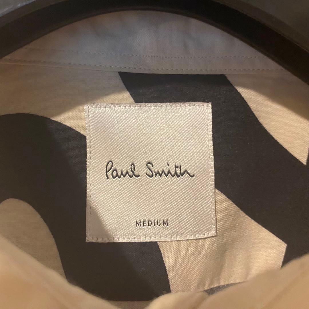 美品 ポールスミス paulsmith メンズ シャツ ビックロゴ