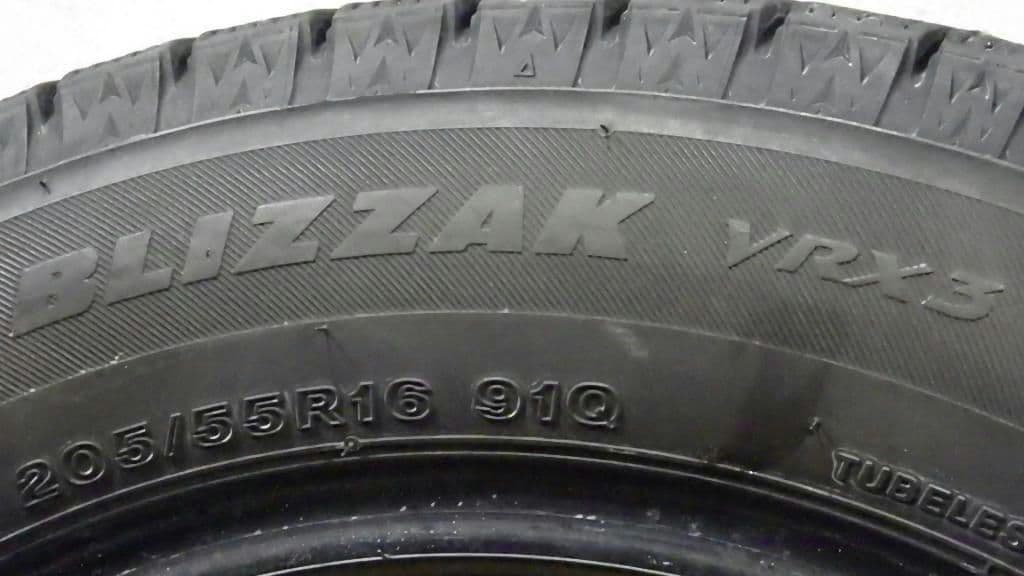 札幌発 205/55R16 BS VRX3 スタッドレス 4本SET 着払い