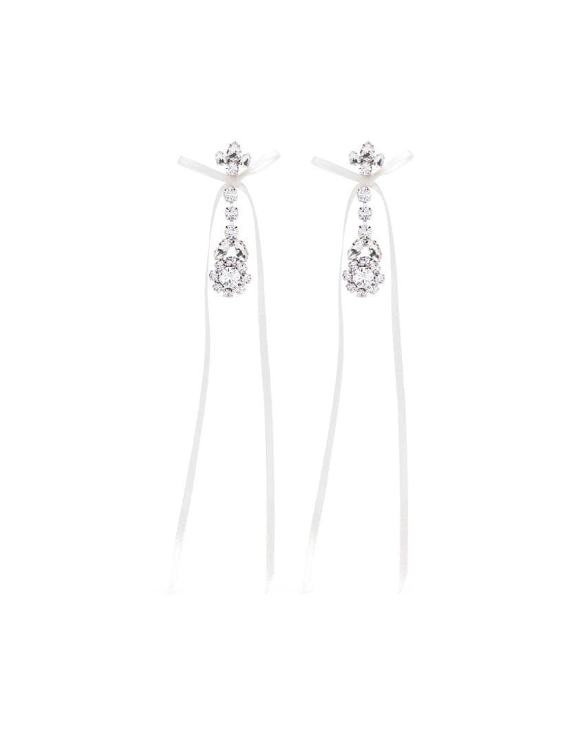 Simone Rocha クリスタルリボンピアス【新品】