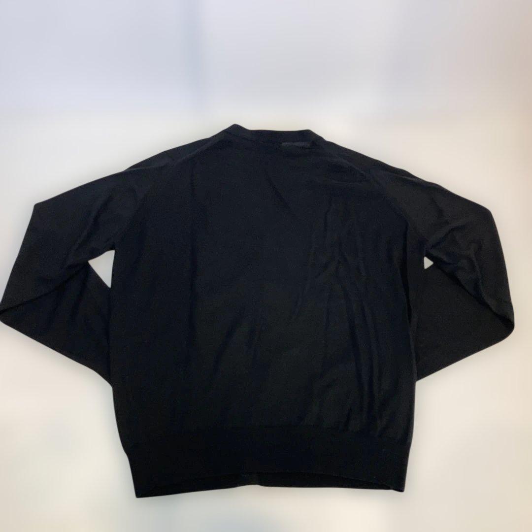JOHN SMEDLEY ブラックカーディガン★ウール★サイズXL