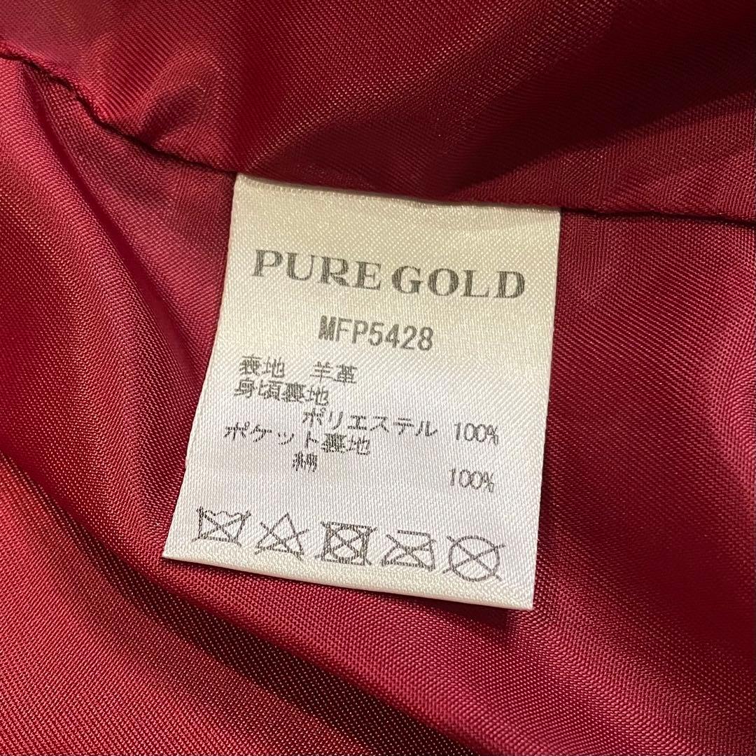 BUFFALO BOBS PUREGOLD ダブルライダース 羊革 ブラック