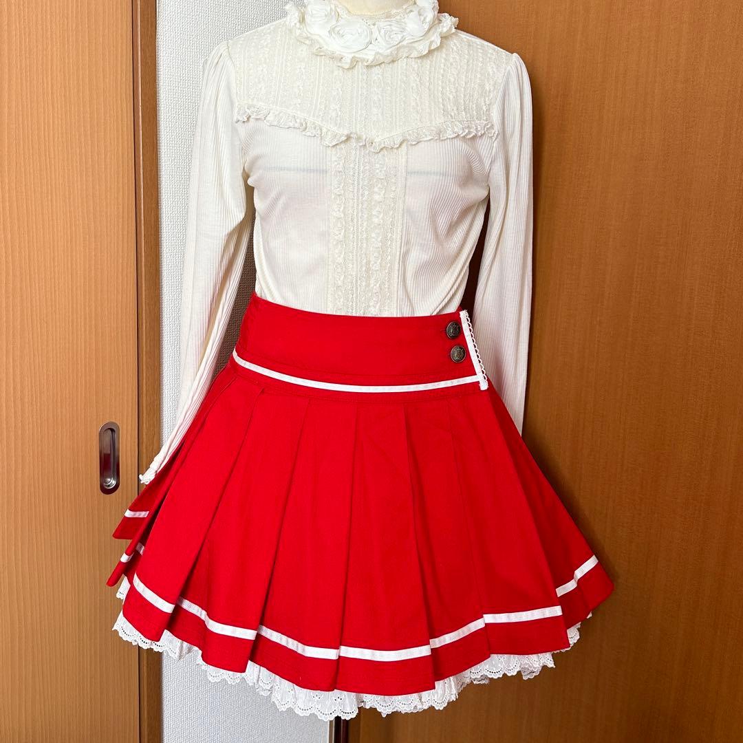 Angelicprettyセーラー赤いプリーツスカート