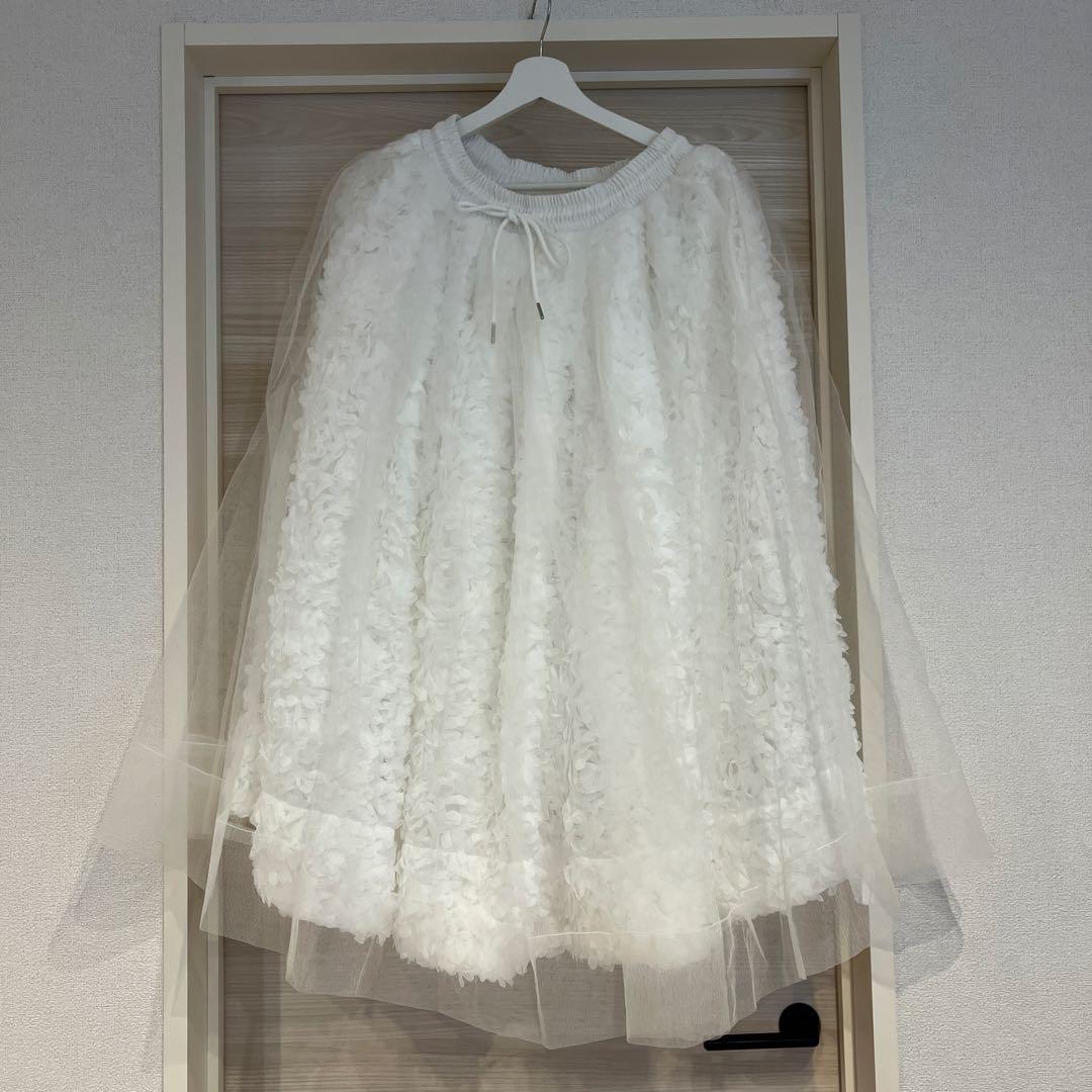 bibiy スカートMARY ANNE SKIRT ホワイト