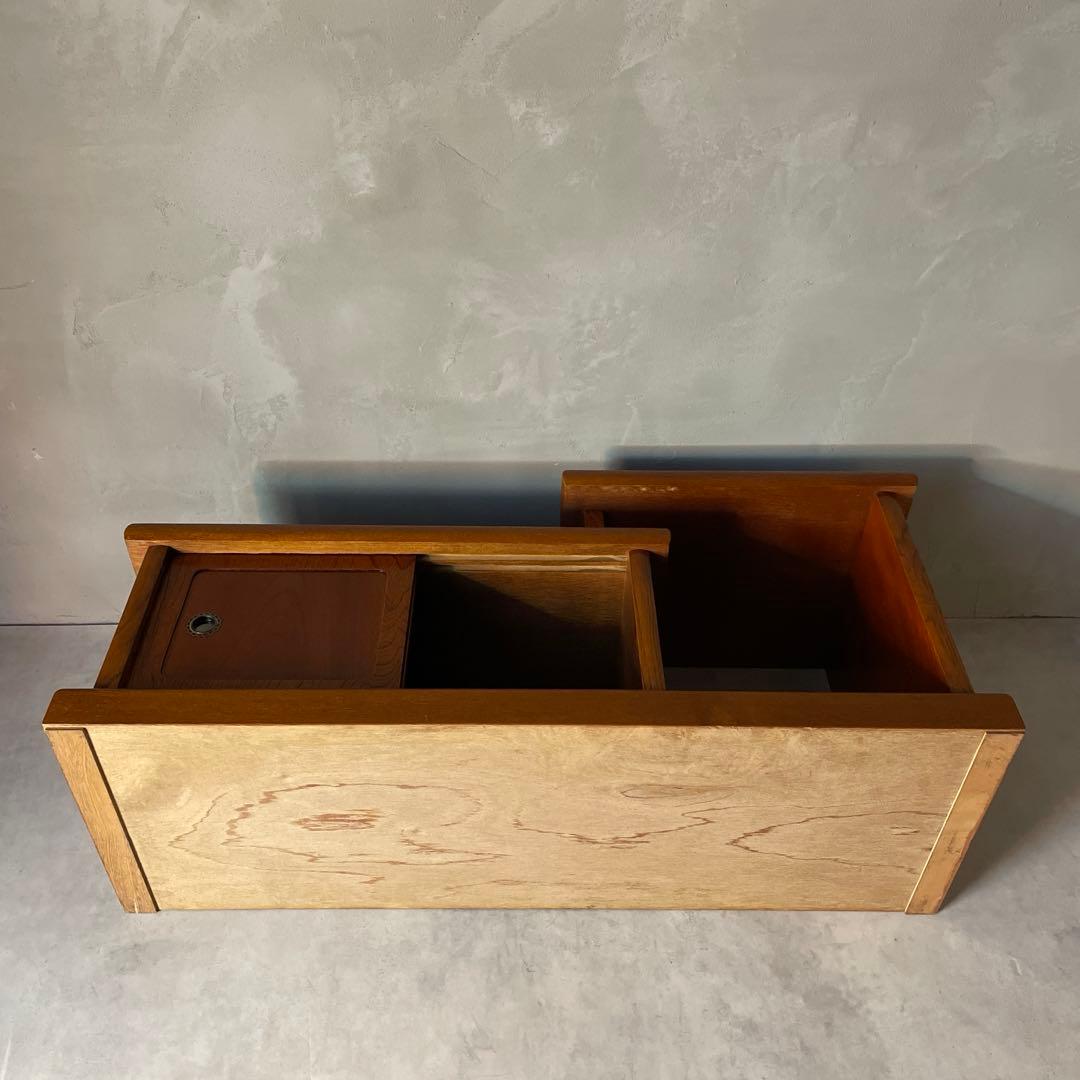 木製 欅調 違い棚 置床 和風家具 AVボード 和室