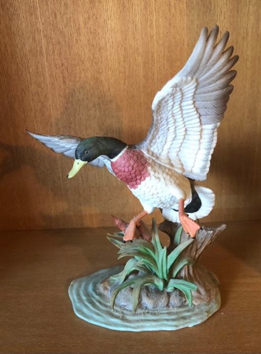 磁器動物　フィギュア　瀬戸ノベルティ　鴨　レノックス