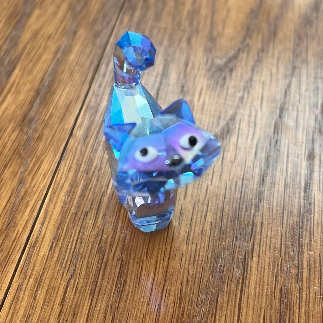 美品【スワロフスキー】ラブロッツ　猫 クリスタル　置物　Swarovski