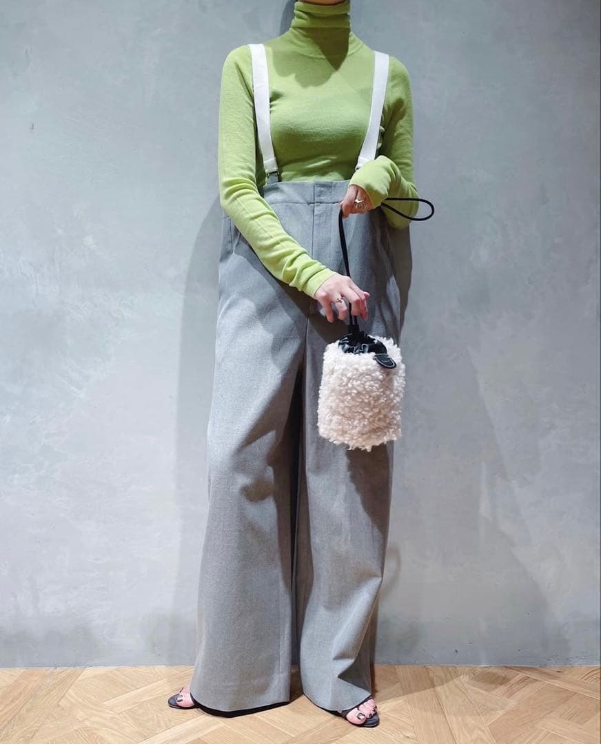 IENA LA BOUCLE ウールサージオーバーパンツ