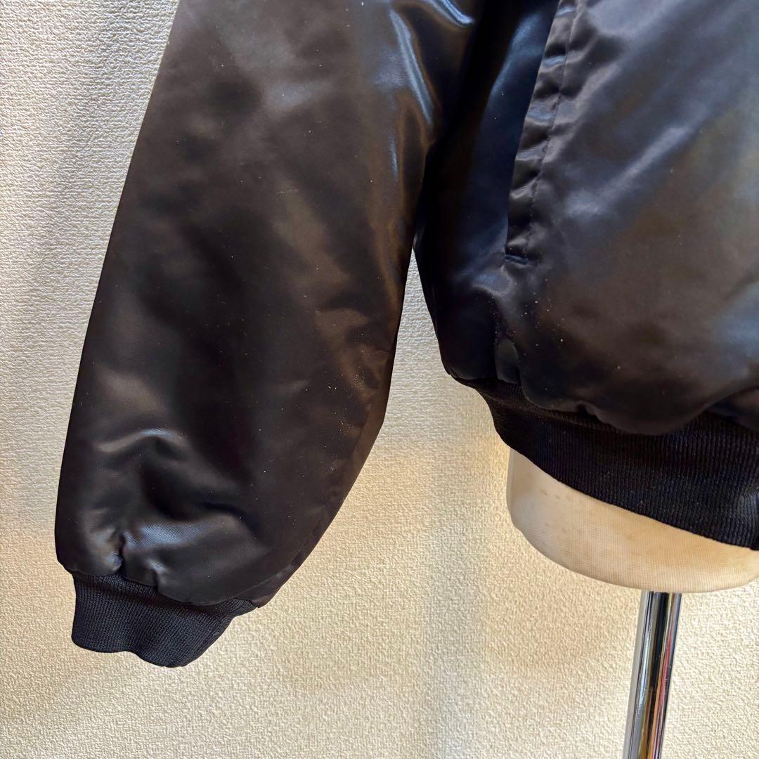 希少 90s USA製 チョークライン スタジャン XL セインツ ブラック 黒