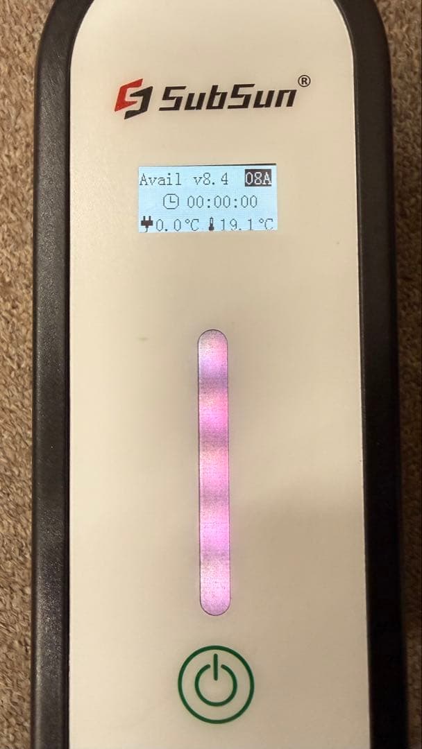 SubSun EV充電器 普通充電 100V対応 ホワイト 5m