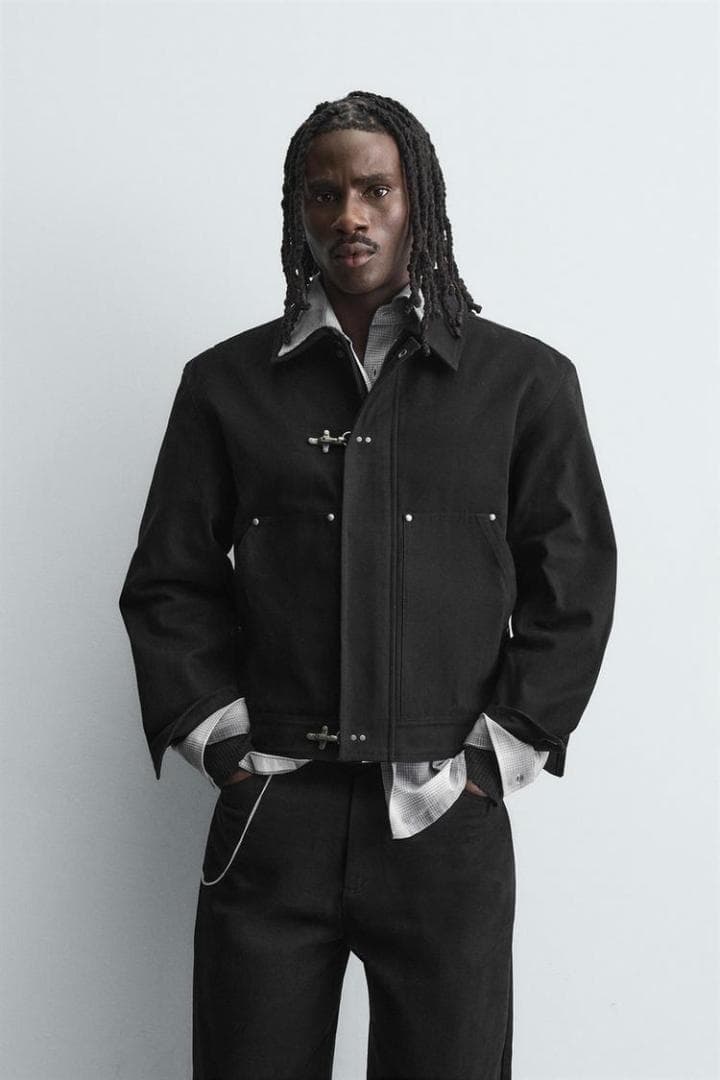 ZARA ザラ リラックスフィットトグルボタンジャケット L