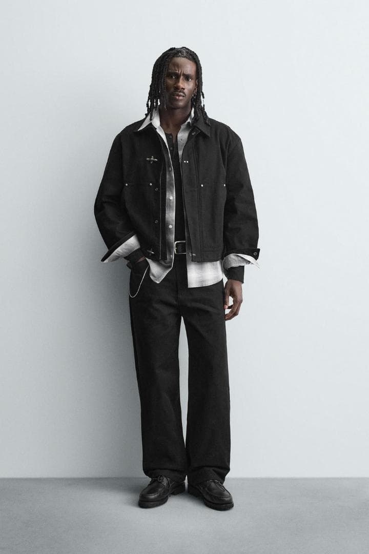 ZARA ザラ リラックスフィットトグルボタンジャケット L