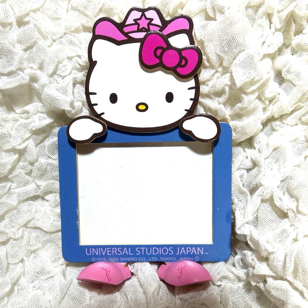 希少 ユニバ限定 ハローキティ 木製 フォトフレーム