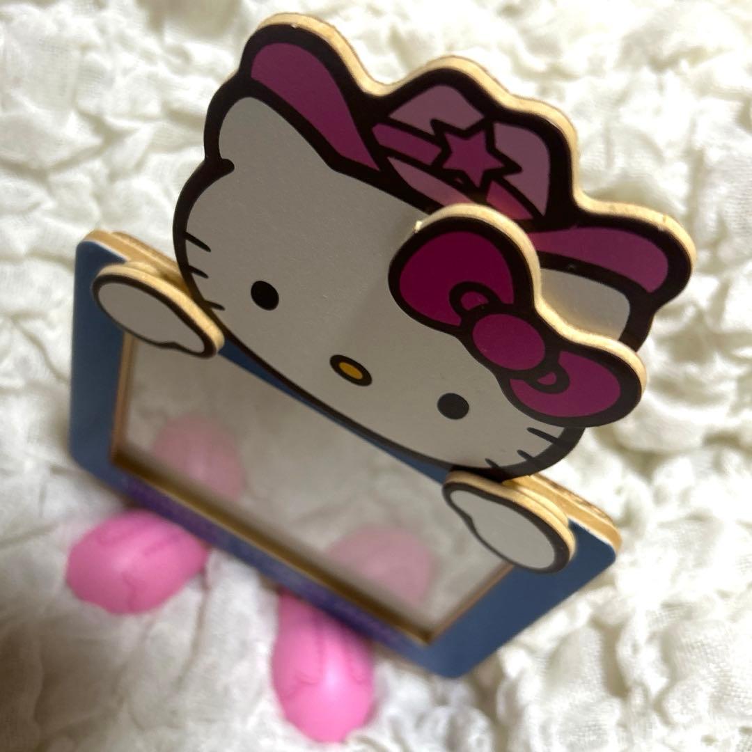 希少 ユニバ限定 ハローキティ 木製 フォトフレーム